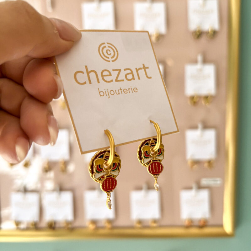 Earrings "Red Dragon" - Image 2