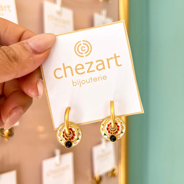 Earrings "Black Pearl"